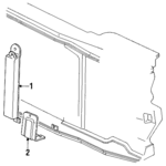 15567649 - Cooling System: Power Steering Cooler Bracket for Chevrolet: C1500, C2500, C3500, K1500 Pickup, K2500 Pickup, K3500 Pickup | GMC: C1500 Pickup, C2500 Pickup, C3500 Pickup, K1500 Pickup, K2500 Pickup, K3500 Pickup Image