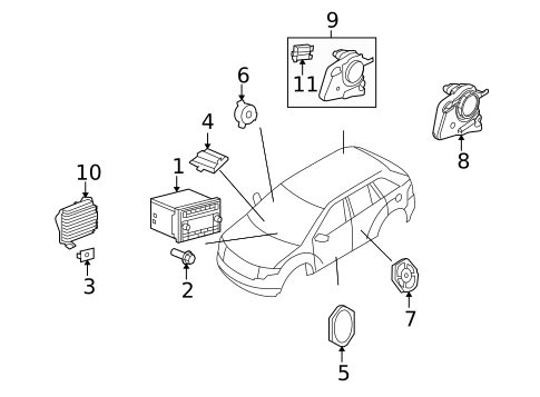 Sound System for 2007 Lincoln MKX #0