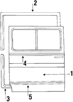 E8UZ1524622A - Body: Door for Ford: E-150 Econoline, E-150 Econoline Club Wagon, E-250 Econoline, E-250 Econoline Club Wagon, E-350 Econoline, E-350 Econoline Club Wagon Image