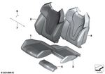 52107888203 - Seats: Sports Seat Cover Leather for BMW Image