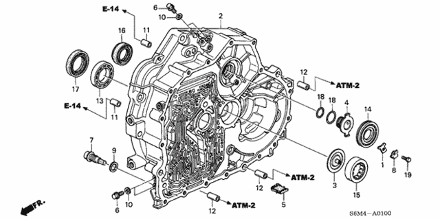 AT Torque Converter Case for 2005 Acura RSX #0