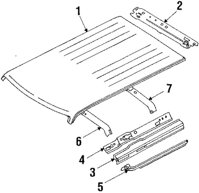 7633101R00 - : Rail for Nissan: Stanza Image