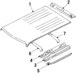 7631021R50 - : Rail for Nissan: Stanza Image
