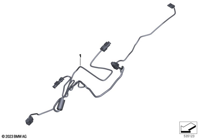 61125B51140 - General Electrical System: Connecting Cable Case for BMW-Motorrad Image