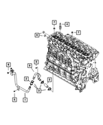 68029028AA - Air Conditioning &amp; Heater: Hose for Dodge: Ram 2500, Ram 3500 Image