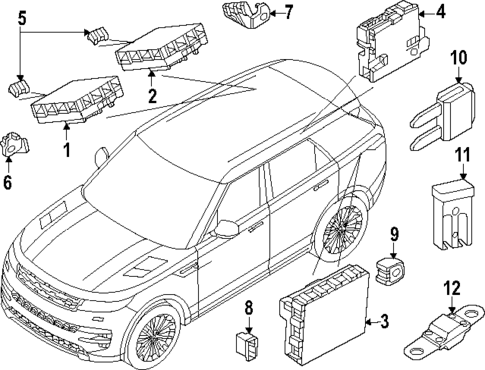 Fuse & Relay for 2023 Land Rover Range Rover Sport #1