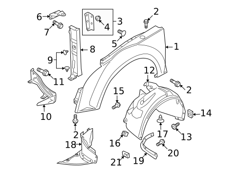 Fender & Components for 2014 Audi TTS Quattro #0