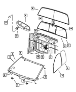 5179973AA - Glass: Sliding Backlite Channel for Mopar Image