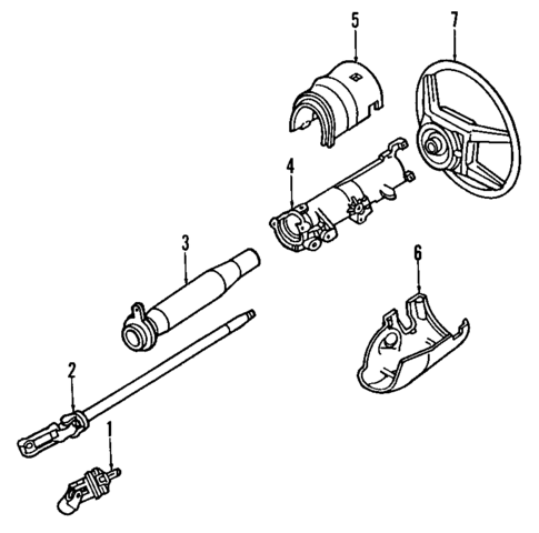 Steering Column for 1992 Lincoln Continental #0