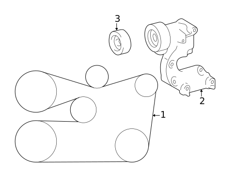 Belts & Pulleys for 2022 Lexus IS300 #0