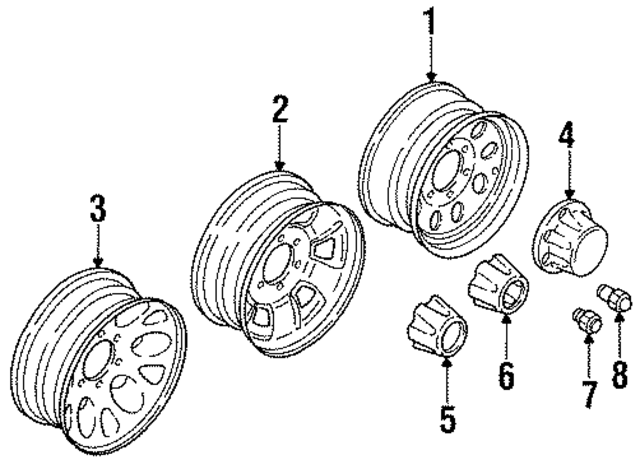 2900519000 - : Wheel Lug Nut for Honda Image
