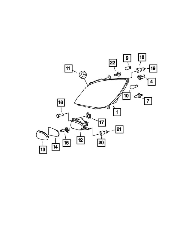 68012135AA - : Fog Lamp Bulb for Mopar Image