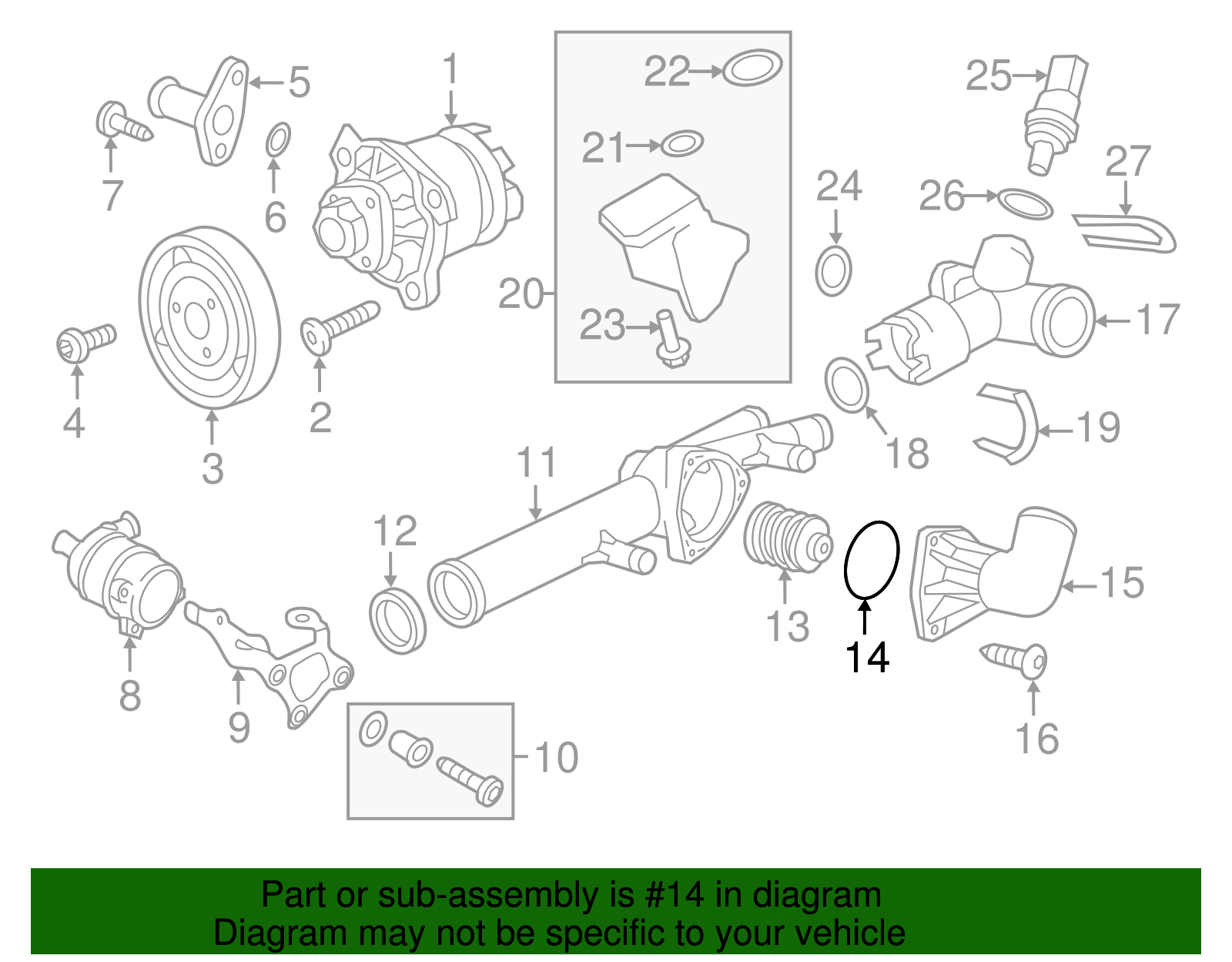 Thermostat Cover O-Ring - Porsche (WHT-000-863)