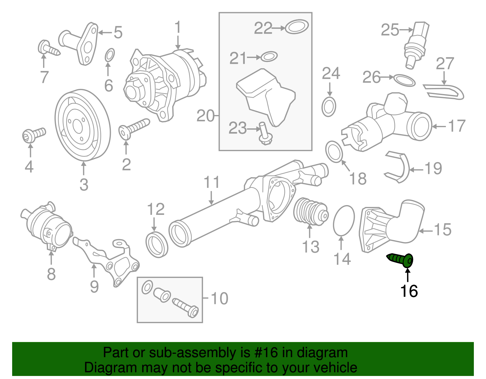 Thermostat Outlet Bolt - Porsche (N-106-112-01)