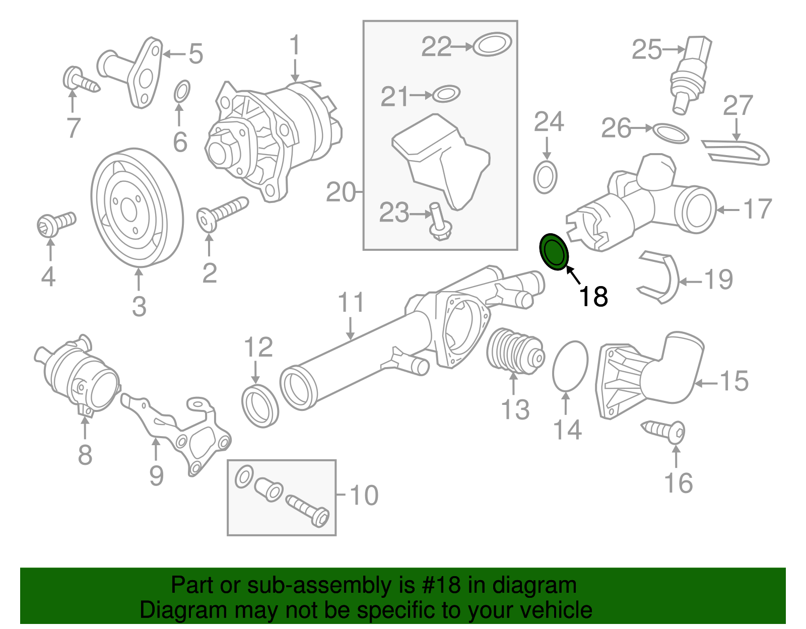 Engine Coolant Pipe O-Ring - Porsche (WHT-000-862)