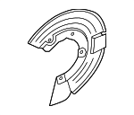 C2P12704 - Brakes: Splash Shield for Jaguar Image