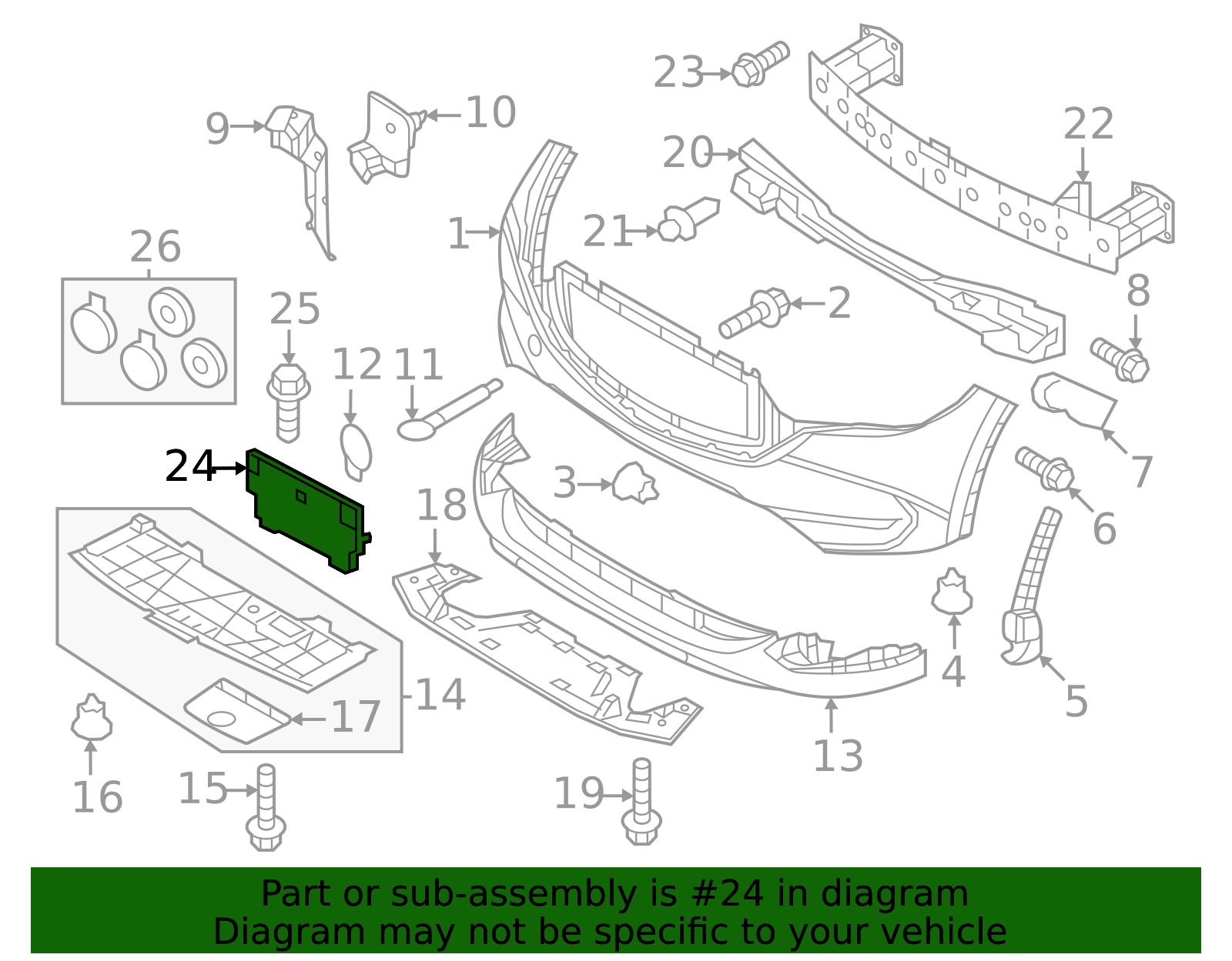 2022-2024 Mazda CX-5 License Frame KPF1-50-171 | TascaParts.com