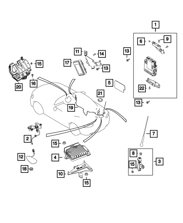 68418117AA - Electrical: Media Port Module for Mopar Image