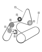 53013928AA - Cooling: Idler Pulley for Dodge: Nitro Image