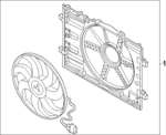 5WA121203T - : Fan Assembly for Volkswagen: Taos Image