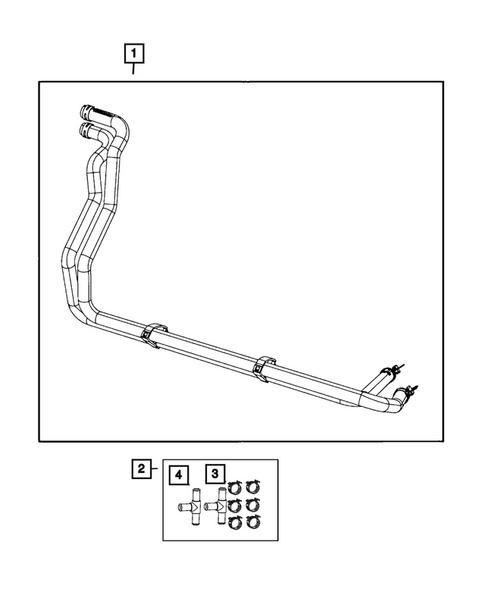 Air Conditioner and Heater Plumbing for 2014 Ram 3500 #6