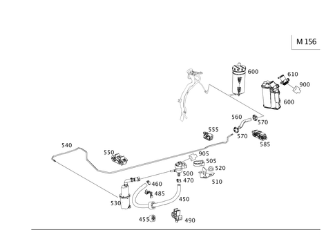 Evaporative Emission Control System for 2011 Mercedes-Benz E63 AMG #0
