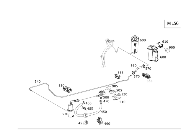 2124761226 - : Hose for Mercedes-Benz Image