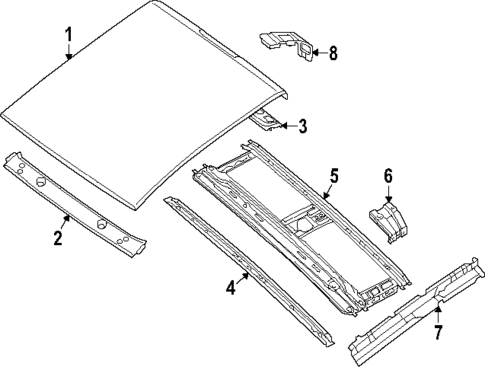 Roof & Components for 2023 Nissan Frontier #0