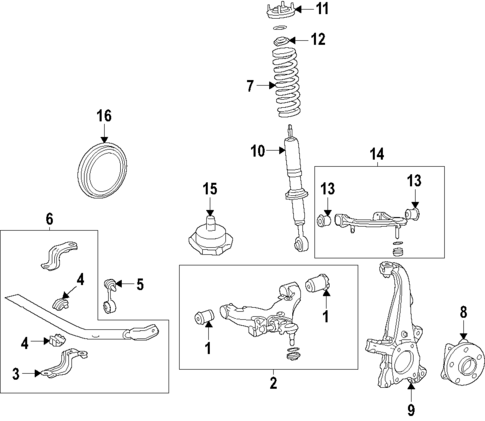 Front Suspension for 2022 Lexus LX600 #0