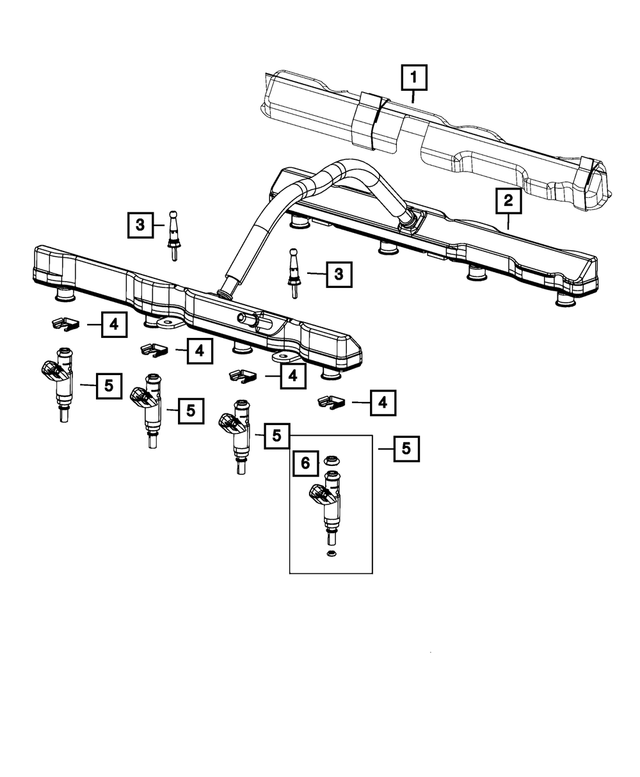 5038337AC - Fuel: Fuel Injector for Mopar Image