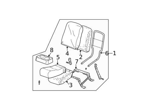 Front Seat Components for 2002 Chevrolet Silverado 1500 #5