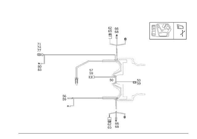 1295409810 - Electrical System: Wiring Harness for Mercedes-Benz: 300SL, 500SL, 600SL Image image