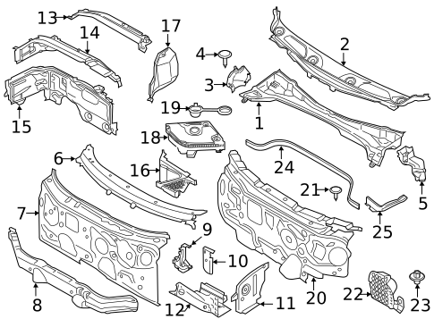 Cowl for 2024 Mini Cooper Countryman #0