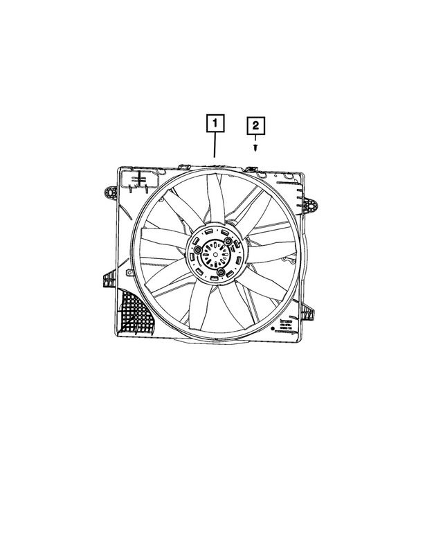 68340962AC - Cooling: Radiator Cooling Fan Module for Mopar Image