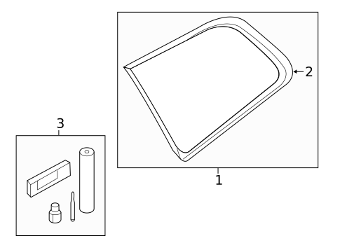 Glass & Hardware for 2019 Volvo XC90 #0