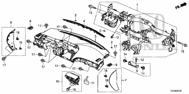 Instrument Panel for 2014 Honda Accord #0