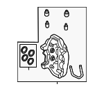 9J1615423L - : Caliper for Porsche: Taycan Image