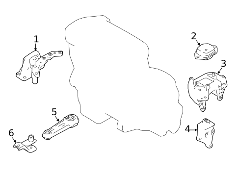 Engine & Trans Mounting for 2021 Nissan Qashqai #0