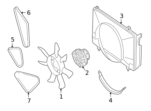 Belts & Pulleys for 2002 Nissan Frontier #0