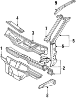 443809097 - Body: Support for Audi: 100, 100 Quattro, 200, 200 Quattro, 5000, 5000 Quattro, V8 Quattro Image