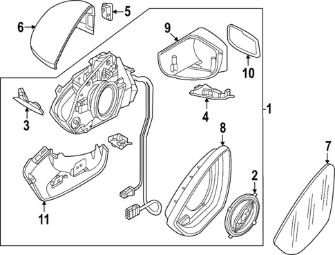 Outside Mirrors for 2022 Audi Q4 e-tron Sportback #0