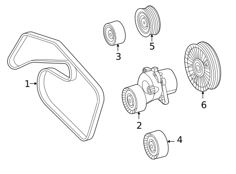 Belts & Pulleys for 2022 Mercedes-Benz Sprinter 2500 #0