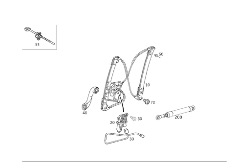 Window Regulator for 2001 Mercedes-Benz S55 AMG #0