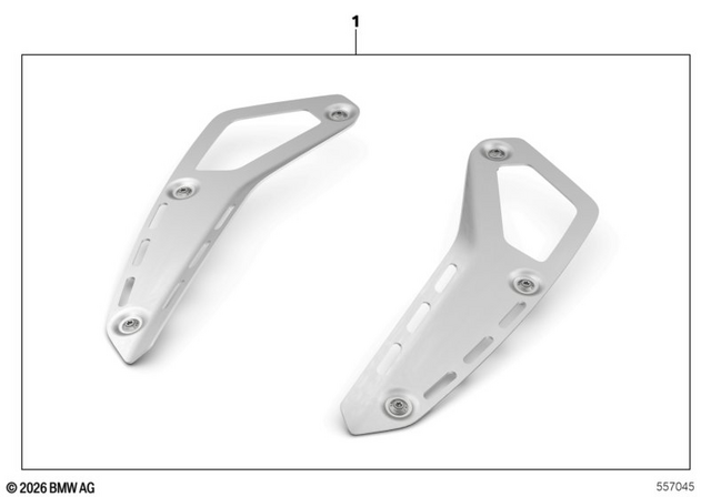 46635A69E22 - : Insert, Tank Cover, Upper Right - Metall for BMW-Motorrad Image