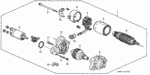 31217PC2006 - Engine: SCREW-WASHER (4X28) (MITSUBA) for Honda Image