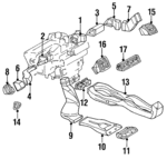 1408315446 - : Duct for Mercedes-Benz Image