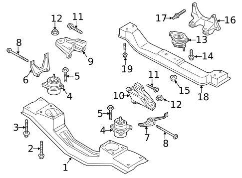 Engine & Trans Mounting for 2016 Ford Transit-250 #0