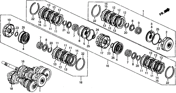 AT Clutch for 1991 Honda Civic #0