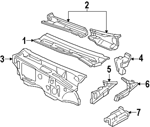 Cowl for 1992 Buick Riviera #0