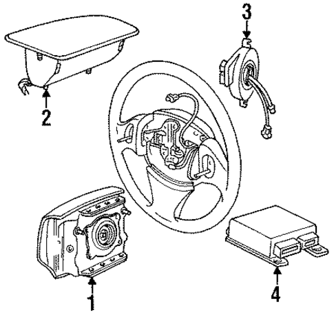 Air Bag Components for 1999 Chrysler Cirrus #0